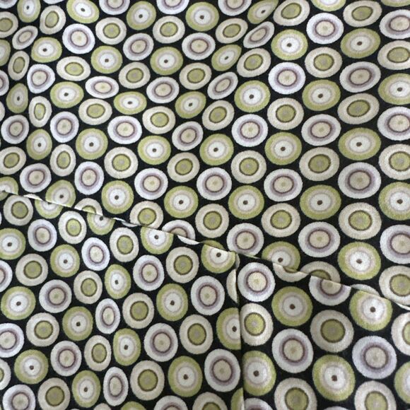 George 100% Cotton Skirt Lined Green Multi A-Line Knee Length Womens Size 6 - Picture 9 of 9